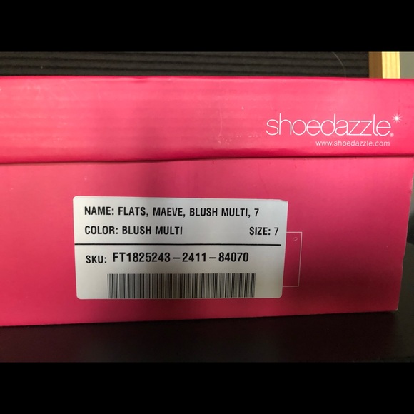 Shoe Dazzle tan and blush flats - Picture 4 of 4